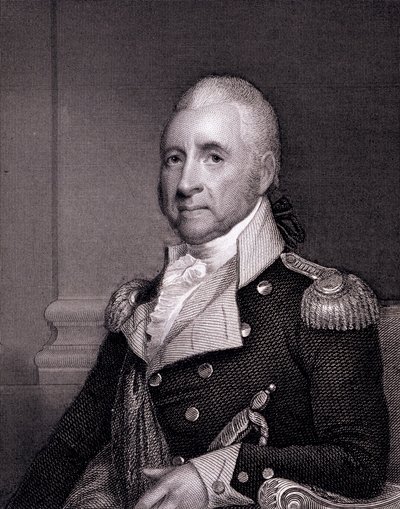 Portrait of Major General John Brooks, engraved by Asher Brown Durand after the copy by James Herring by Gilbert Stuart